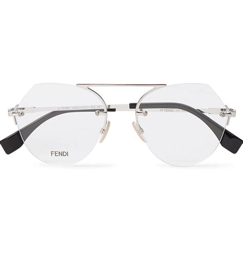 fendi glas|fendi rimless glasses.